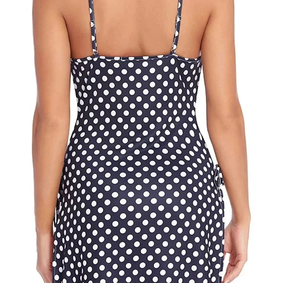 New!! Women’s babydoll sexy nightgown blue with white polka dots XXL - Picture 4 of 7